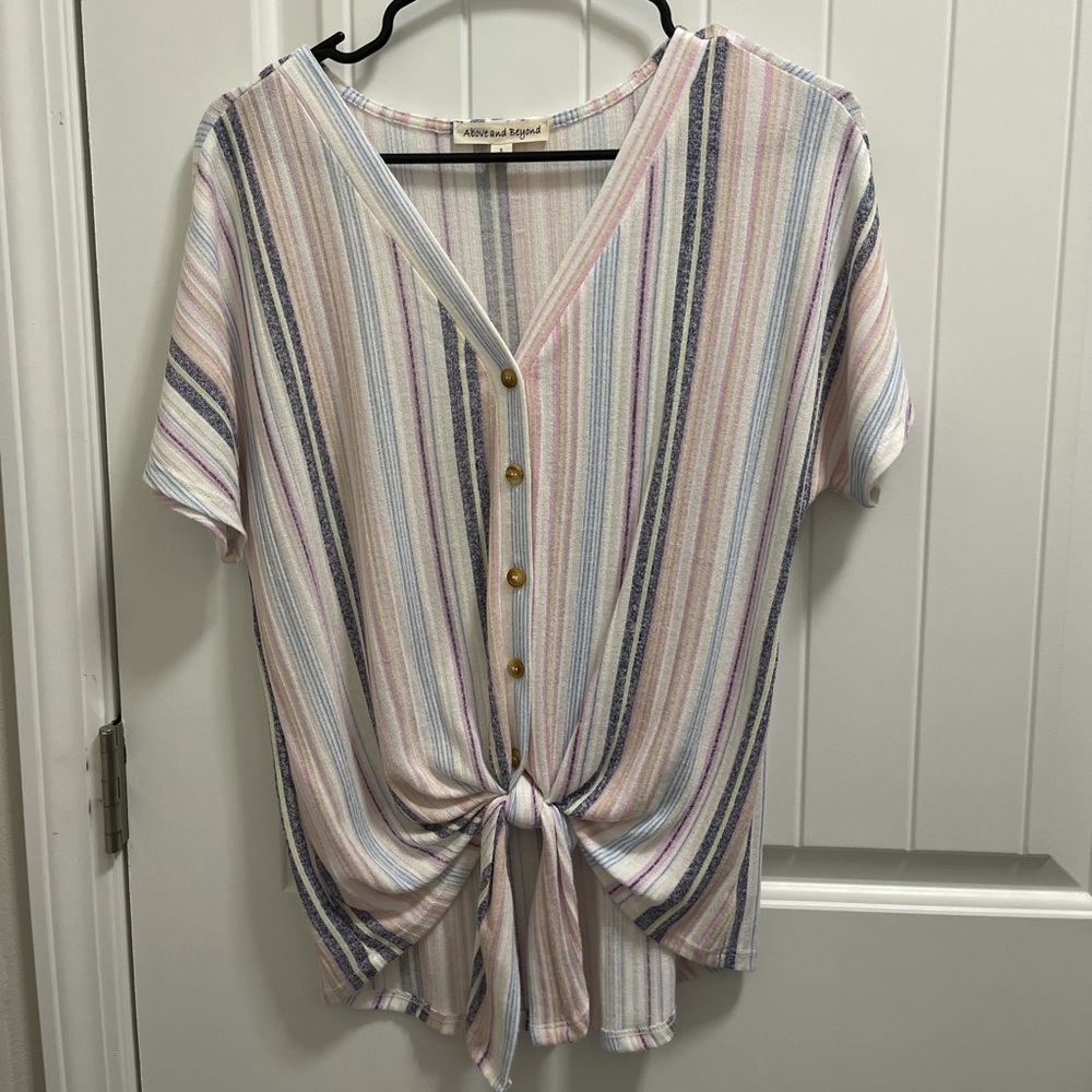 Striped Button Up